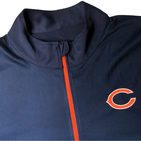 NFL™️ Chicago Bears Cool Base Combine 1/4-Zip Long Sleeve Raglan Top Size (XL) - Picture 15 of 15